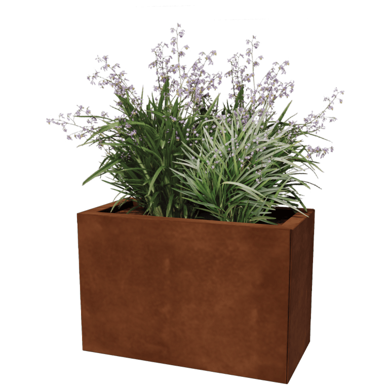 Corten acél virágláda - Téglalap - 30 x 60 cm