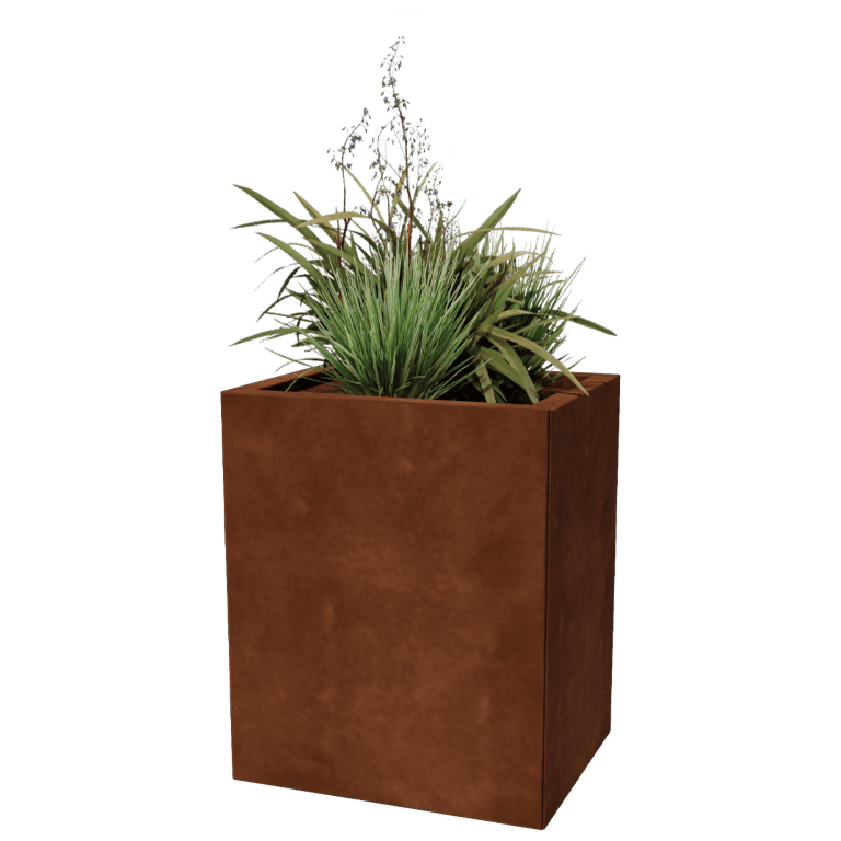 Corten acél virágláda - Téglalap - 40 x 50 cm