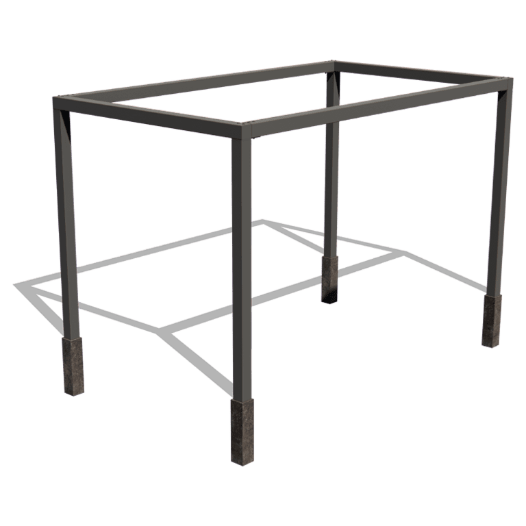 Acél pergola - Téglalap - 424 x 250 x 230 cm