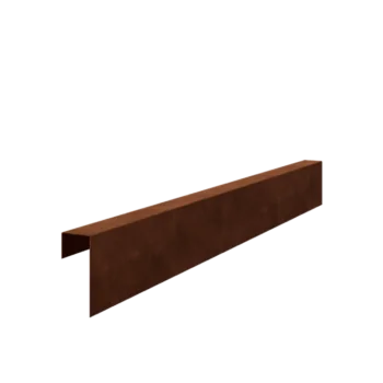 Corten acél u-profil - 15 x 6 x 5 cm - 240 cm