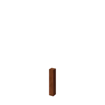 Corten acél kerítésoszlop - 12 x 12 x 60 cm