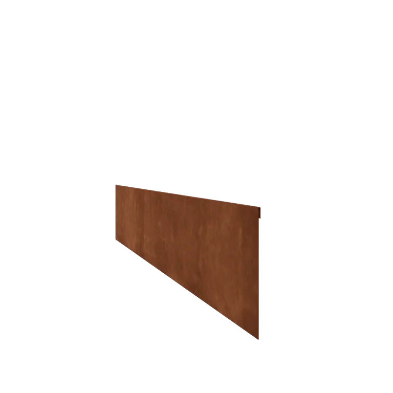 Corten acél ágyásszegély - Zúzott - Magasság 23 cm - 150 cm