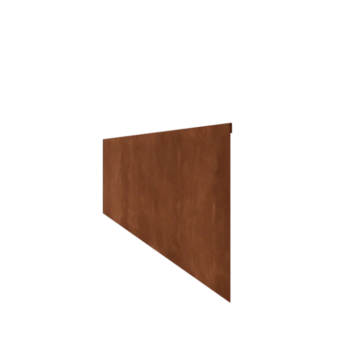 Corten acél ágyásszegély - Zúzott - Magasság 35 cm - 150 cm