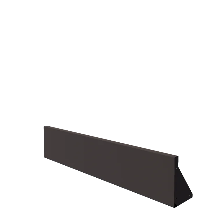 Acél támfal - Egyenes - 150 x 30 cm - RAL7016 matt (antracitszürke)
