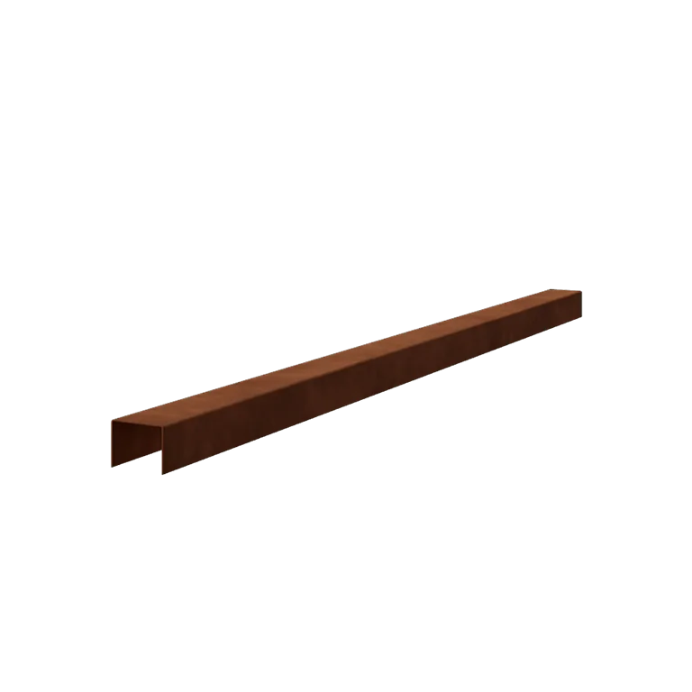 Corten acél u-profil - 5 x 6 x 5 cm - 150 cm