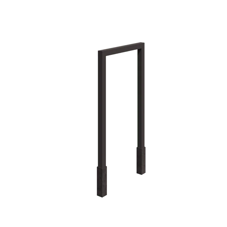 Acél pergola - Egyenes - 150 x 230 cm - RAL7016 matt (antracitszürke) - Betontalppal
