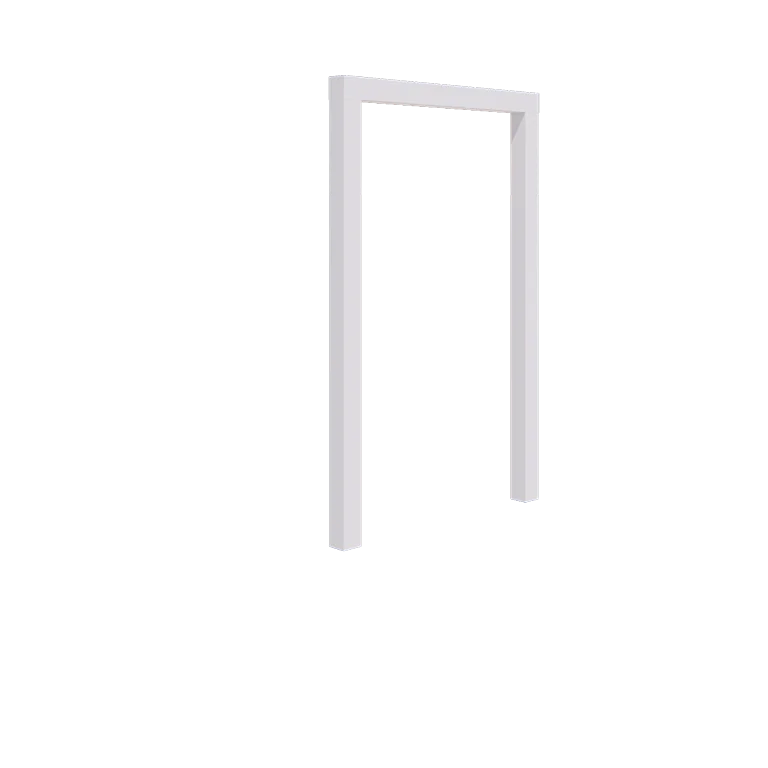Acél pergola - Egyenes - 150 x 230 cm - RAL9010 matt (fehér) - Betontalp nélkül