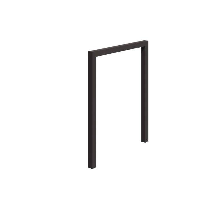 Acél pergola - Egyenes - 200 x 230 cm - RAL7016 matt (antracitszürke) - Betontalp nélkül