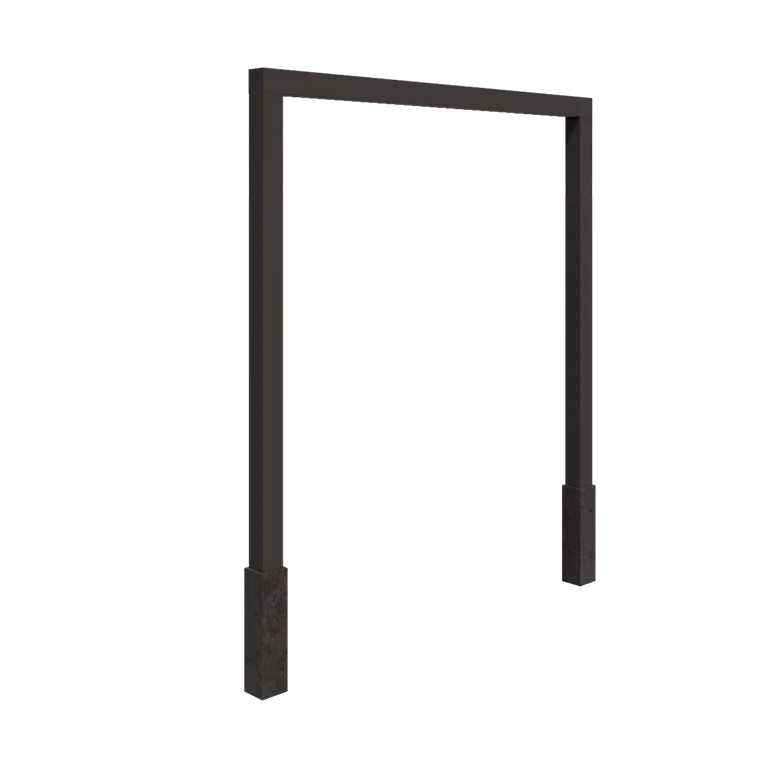 Acél pergola - Egyenes - 250 x 230 cm - Más RAL szín - Betontalppal