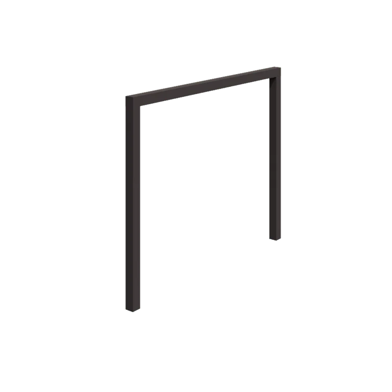 Acél pergola - Egyenes - 300 x 230 cm - RAL7016 matt (antracitszürke) - Betontalp nélkül