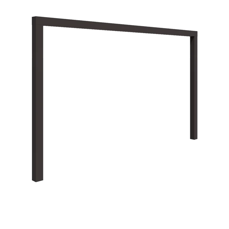 Acél pergola - Egyenes - 400 x 230 cm - Más RAL szín - Betontalp nélkül