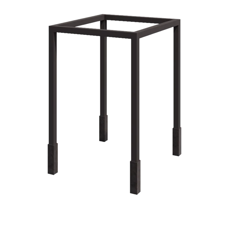 Acél pergola - Négyzet - 224 x 200 x 230 cm - Más RAL szín - Betontalppal