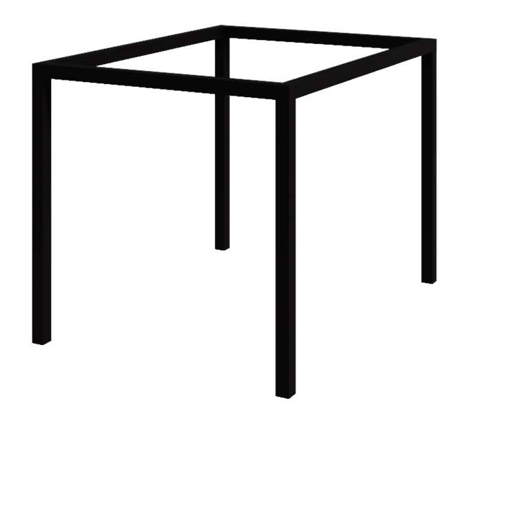 Acél pergola - Téglalap - 324 x 250 x 230 cm - RAL9005 matt (fekete) - Betontalp nélkül