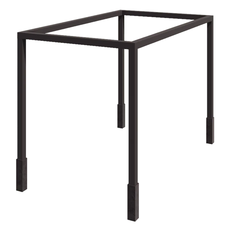 Acél pergola - Négyzet - 424 x 250 x 230 cm - Más RAL szín - Betontalppal