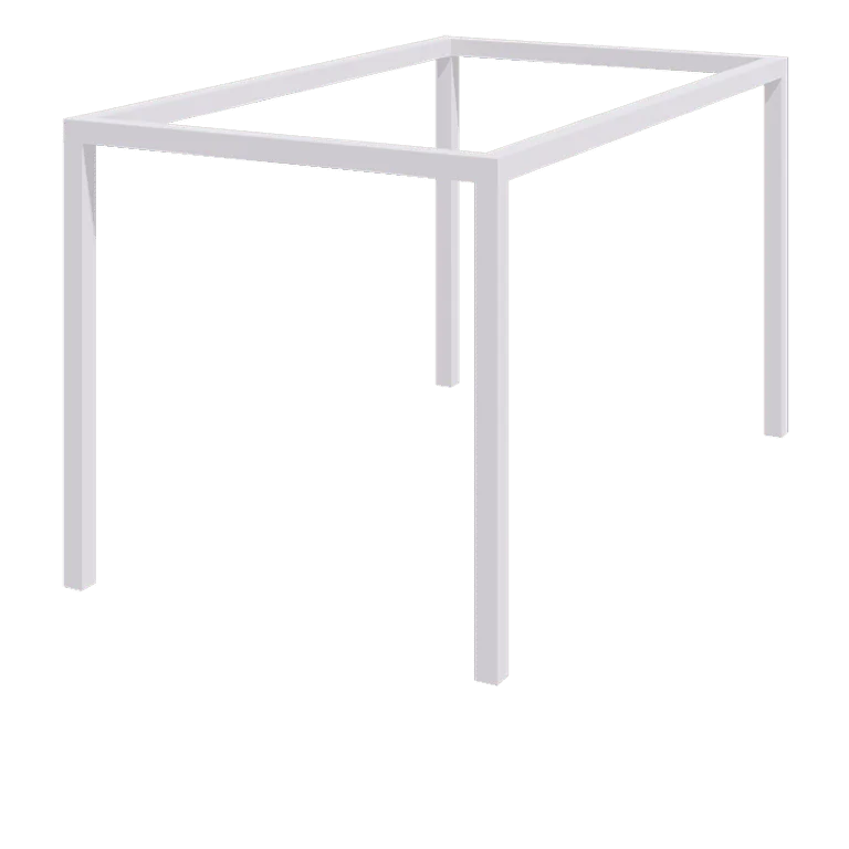 Acél pergola - Téglalap - 424 x 250 x 230 cm - RAL9010 matt (fehér) - Betontalp nélkül