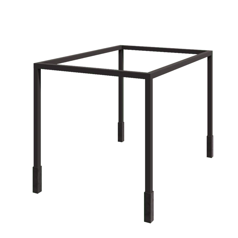 Acél pergola - Téglalap - 424 x 300 x 230 cm - RAL7016 matt (antracitszürke) - Betontalppal