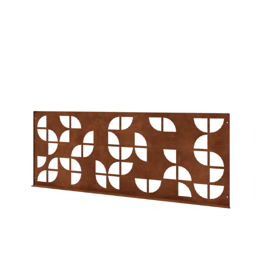 Corten acél díszkerítés G - Panel - 149 x 3 x 60 cm