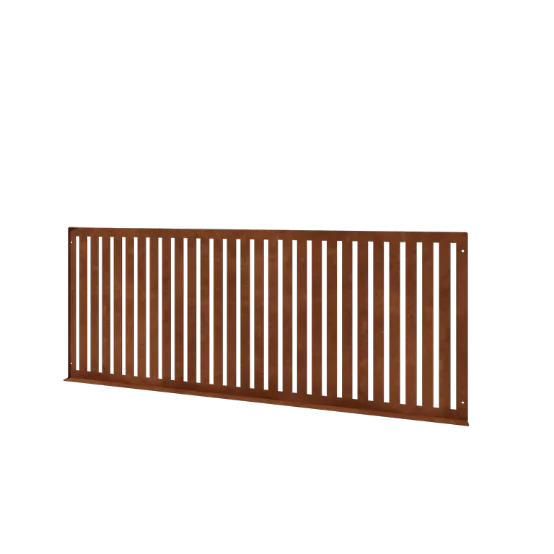Corten acél díszkerítés S - Panel - 149 x 3 x 60 cm