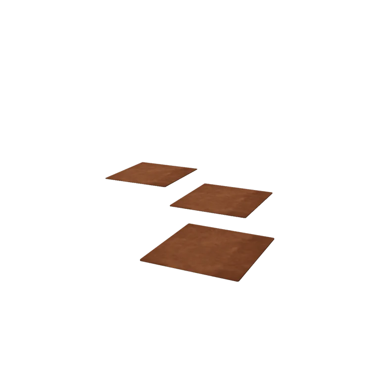 Corten acél lépőkő - Négyzet - 30 x 30 cm